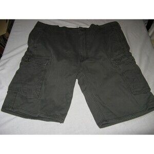 Mens Levi's Levi Strauss Gray Cargo Shorts 100% Cotton White Tab Size 40